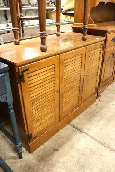 Vintage Maple Stereo Cabinet