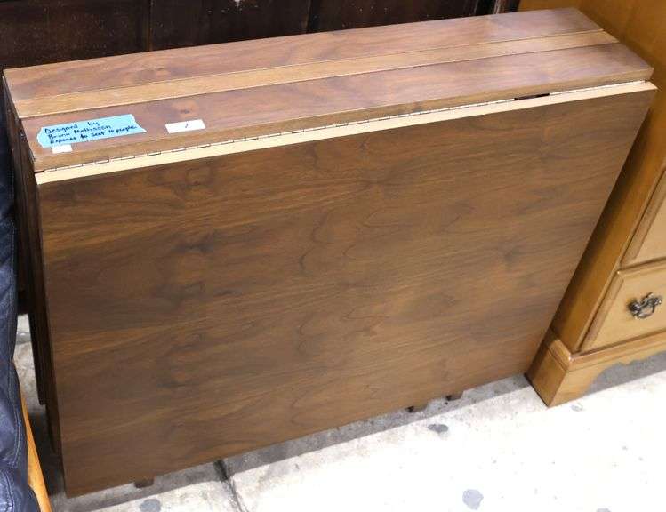 Bruno Mathsson MCM Walnut Tuckaway Extension Table