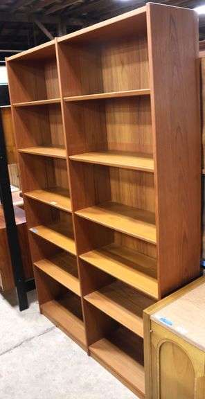 Danish MCM Teak Double Bookcase