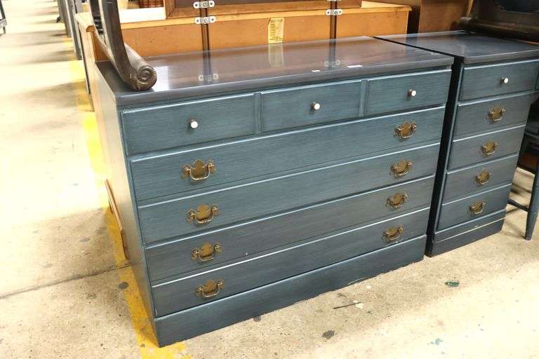 Ethan Allen Blue Farmhouse Dresser
