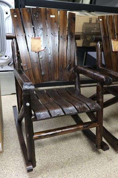 Misc Returns: Leigh Country Char-Log Single Rocker [As-Is, Item(S) Is ...