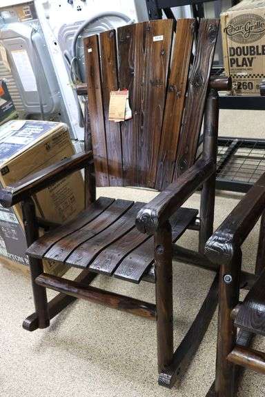 Misc Returns: Leigh Country Char-Log Single Rocker [As-Is, Item(S) Is ...