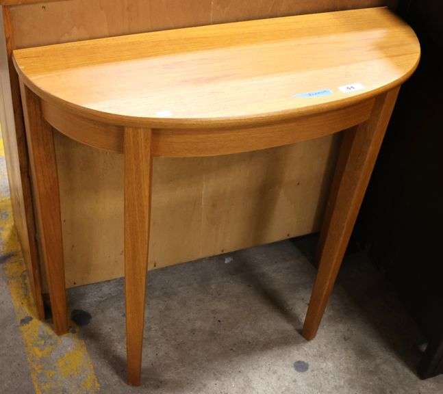 Danish MCM Teak Demilune Console