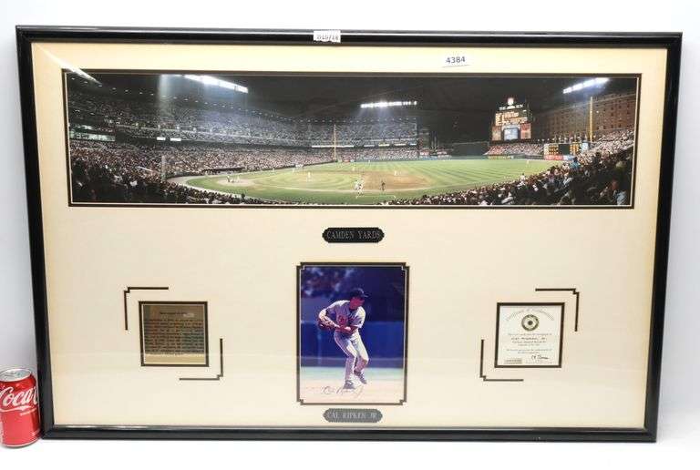 Cal Ripken Jr. Statue Cal. Ripken Jr. Autographed Camden Yards Display - Dixon's Auction at ...