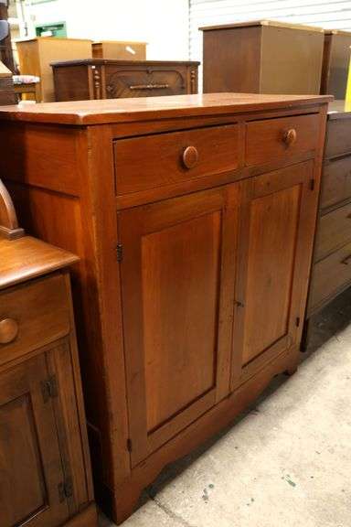 Antique Pennsylvania Farmhouse Softwood Jelly Cupboard