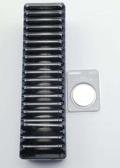 (20) 2022 Santa Marian .999 Silver 1 Oz Rounds, 20 ozt