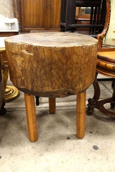 Antique Farmhouse Butcher's Block