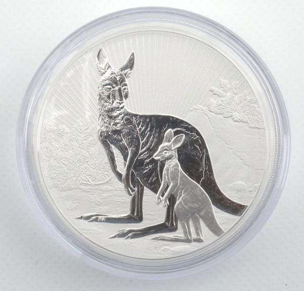 Perth Mint 2023 Australian Baby Kangaroo 10 ozt .999 Silver Bullion Coin