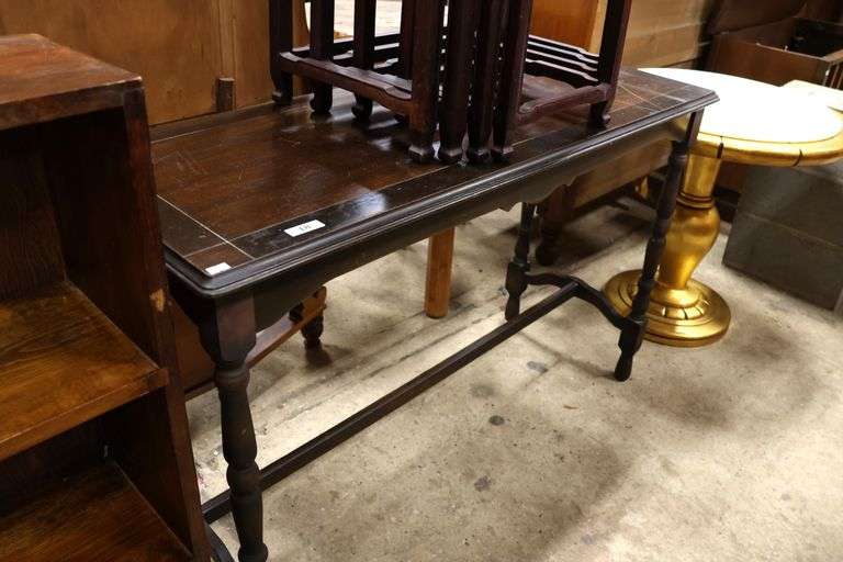 Depression Era Sofa Table, Marks on Top