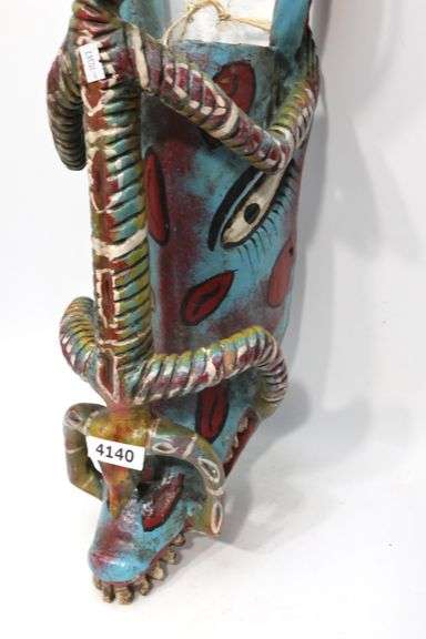 Ethnographic Carved Wood Mask - Dixon's Auction at Crumpton