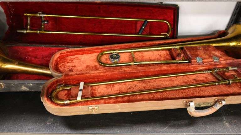 Tonebones Instrument Case Vintage Student Trombone Instruments & Cases - Dixon's Auction at Crumpton