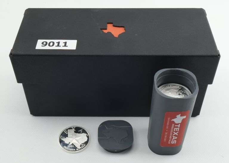 (250) Texas Precious Metals Battle of the Alamo .999 Silver 1 Oz Rounds, 250 ozt Heavy Duty Steel Texas Case