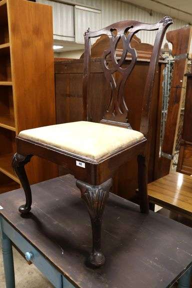 New York Queen Anne Shell Carved Mahogany Side Chair