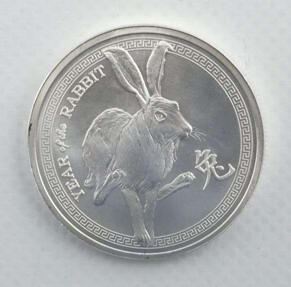 (20) Year of the Rabbit .999 Silver Rounds, 20 ozt In Tube