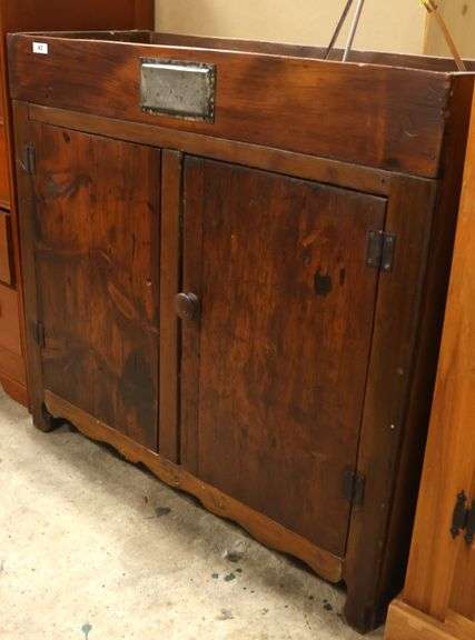 Antique Farmhouse Pine Dry Sink