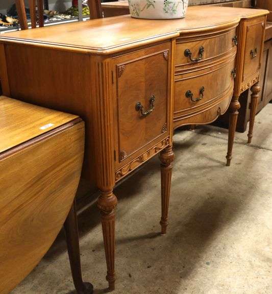 Depression Era Walnut Sideboard, Marks on Top