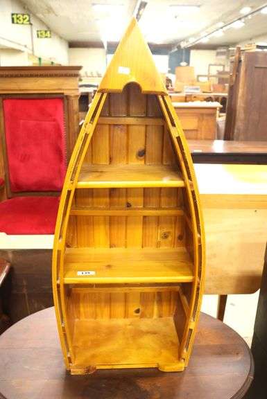 Modern Nautical Row Boat Shelf