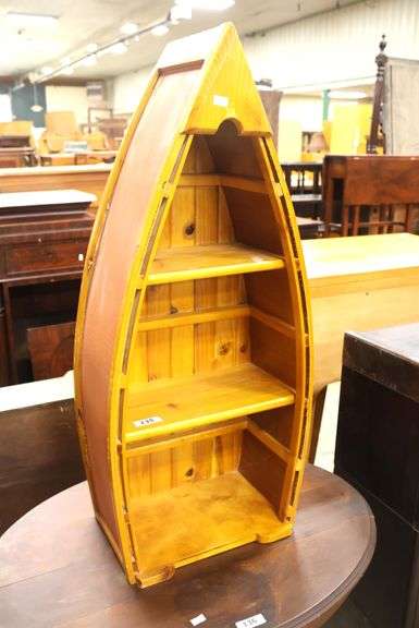 Modern Nautical Row Boat Shelf
