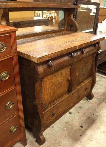 Antique Golden Oak Sideboard