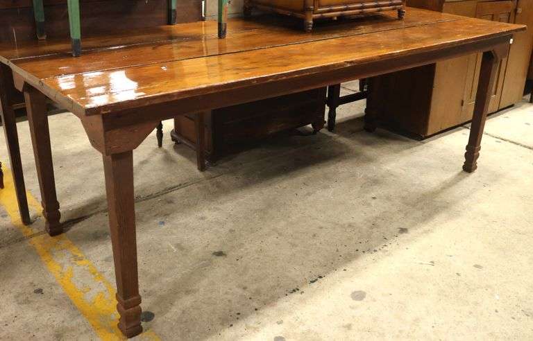 Antique Farmhouse Pine Farm Table