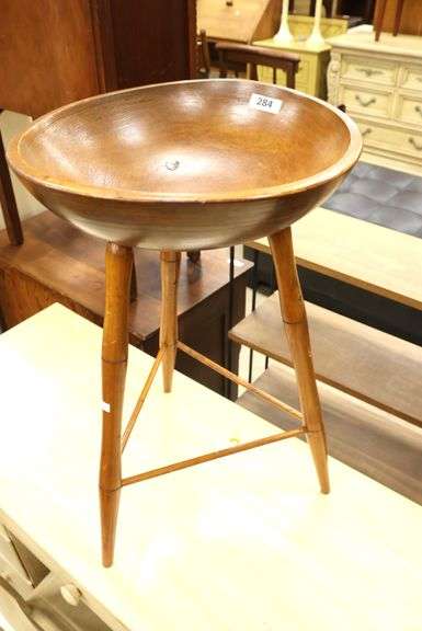 Vintage Farmhouse Dough Bowl Stand