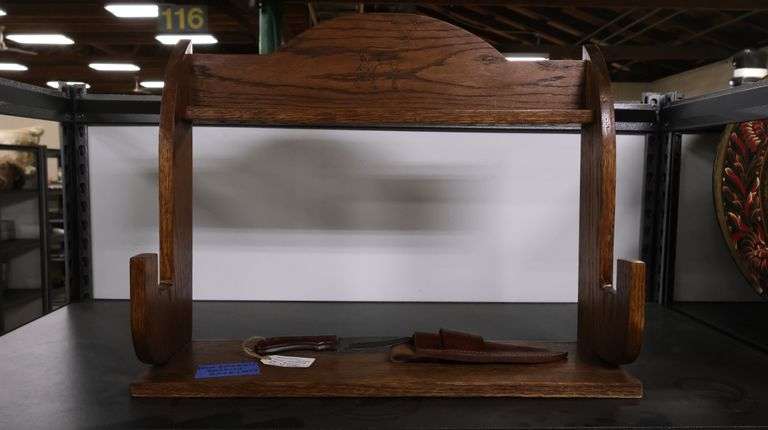 Bow & Arrow Display Rack & Bushcraft Side Knife & Sheath - Dixon's ...