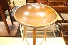 Vintage Farmhouse Dough Bowl Stand