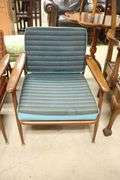 Pair MCM Viko Baumritter Copper and Walnut Lounge Chairs