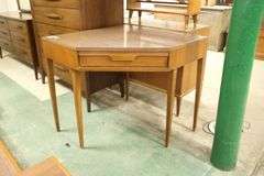 Basic-Witz MCM Walnut and Laminate Corner Desk