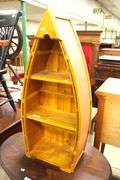 Modern Nautical Row Boat Shelf
