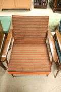 Pair MCM Viko Baumritter Copper and Walnut Lounge Chairs