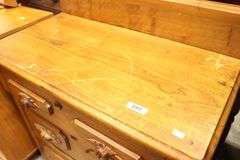 Victorian Walnut Washstand, Marks on Top
