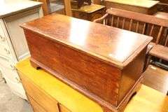 Antique Farmhouse Pine Diminutive Blanket Chest