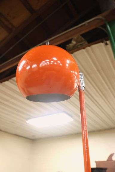 MCM Orange Adjustable Reading Lamp