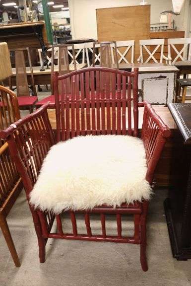 MCM Split Bamboo Armchair