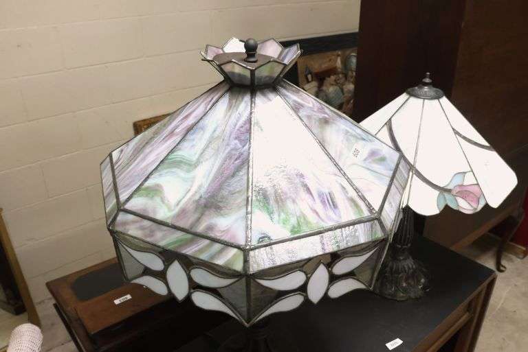 Modern Stained Glass Lamp