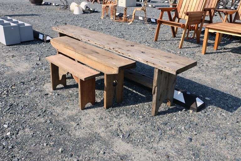 *NO STORAGE* 3 Farmhouse Benches
