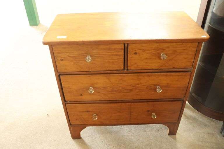 Antique Cottage Pine Bachelor's Chest