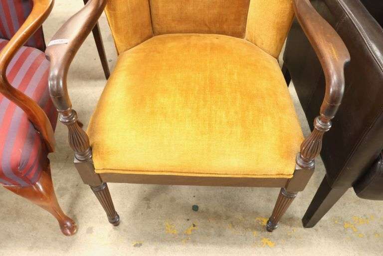 Colonial Revival Mahogany Lolling Chair