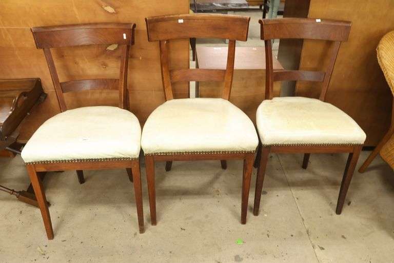 (3) French Empire Dining Chairs, As-Is