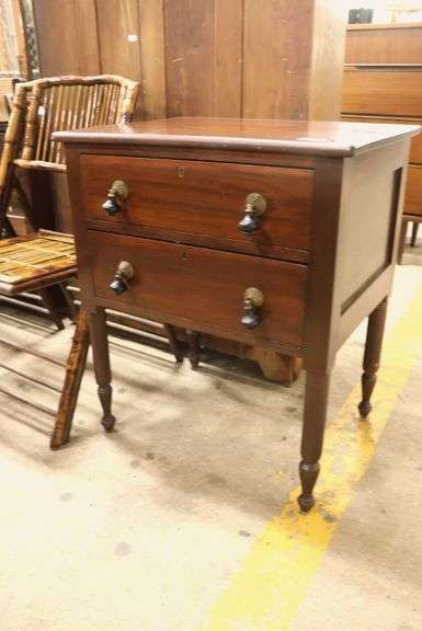 Sheraton Mahogany Two Drawer Stand