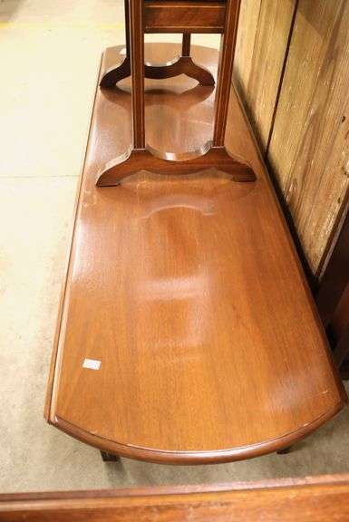 Modern Mahogany Drop Leaf Coffee Table