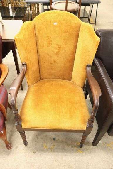 Colonial Revival Mahogany Lolling Chair