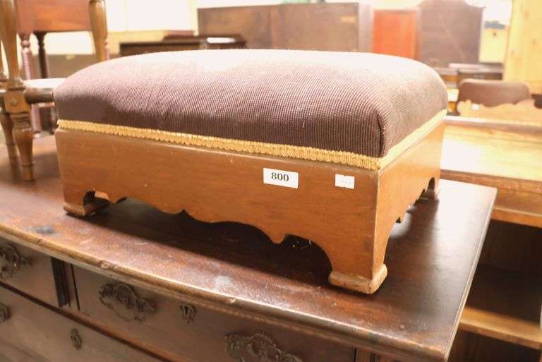 Empire Walnut Footstool