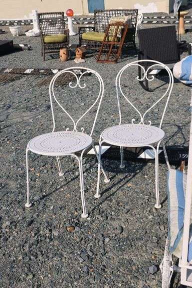 *NO STORAGE* Bar Cart, Cushions, Ice Cream Parlor Chairs