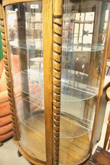 *NO STORAGE* Modern Oak China Cabinet