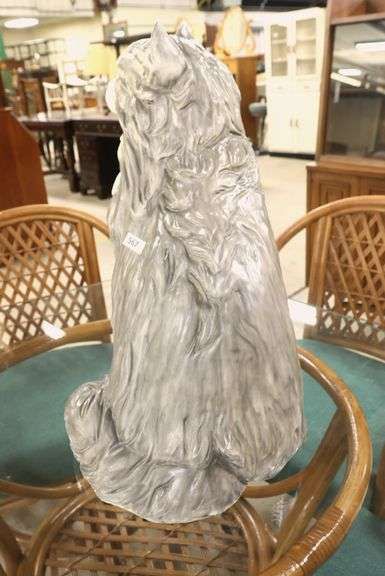 Plaster Cat Statue