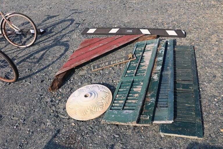 *NO STORAGE* Shutters, Barnwood, Signage, Etc.