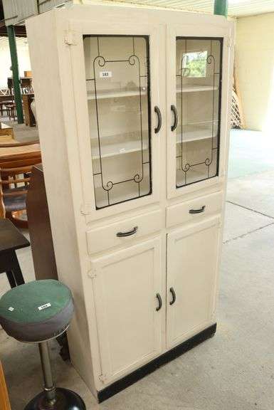 Art Deco Painted Hutch