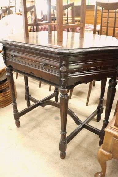 Depression Era Parlor Table, Marks on Top